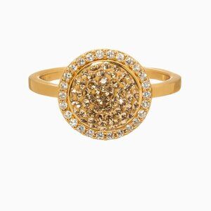 Hillberg & Berk Sparkle Ball™ Halo Ring - Gold - Size 6